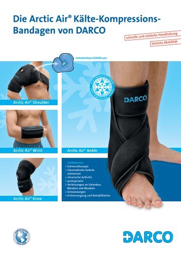 Die Arctic Air® Kälte-Kompressions- Bandagen von DARCO