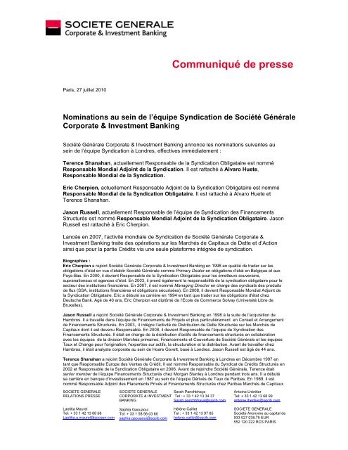 Pang France Sa Communiqué De Presse Résultats Financiers communiqu de presse - de l`Université libre de Bruxelles - France