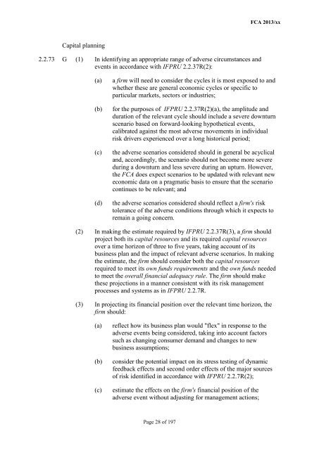 CP13/6 - CRD IV for Investment Firms - Financial Conduct Authority