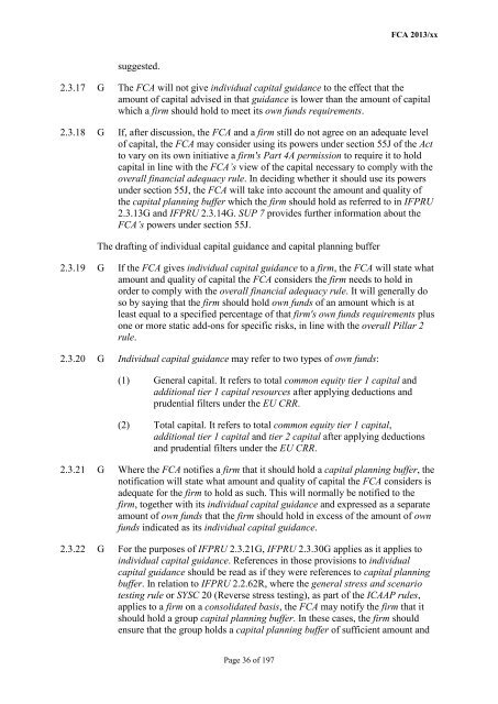 CP13/6 - CRD IV for Investment Firms - Financial Conduct Authority