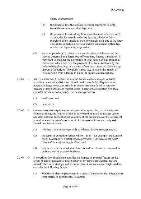 CP13/6 - CRD IV for Investment Firms - Financial Conduct Authority