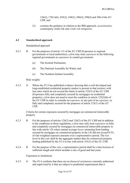 CP13/6 - CRD IV for Investment Firms - Financial Conduct Authority