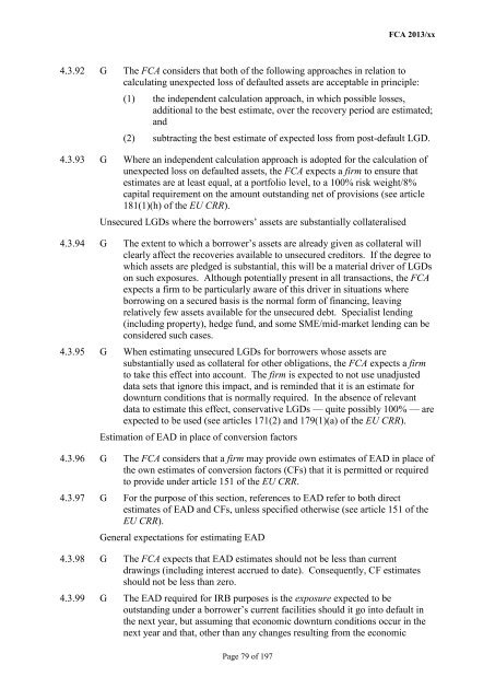 CP13/6 - CRD IV for Investment Firms - Financial Conduct Authority