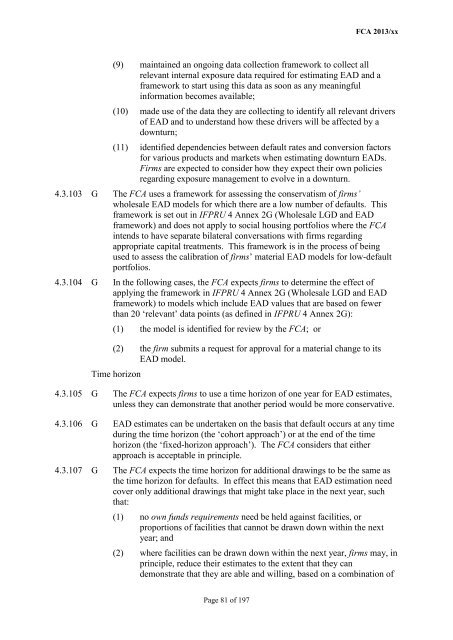 CP13/6 - CRD IV for Investment Firms - Financial Conduct Authority