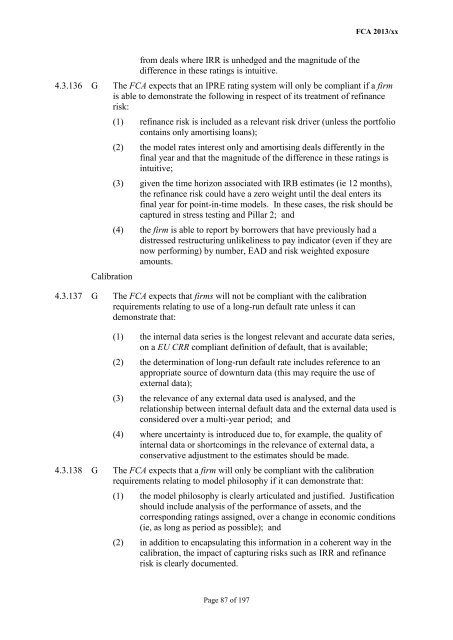 CP13/6 - CRD IV for Investment Firms - Financial Conduct Authority