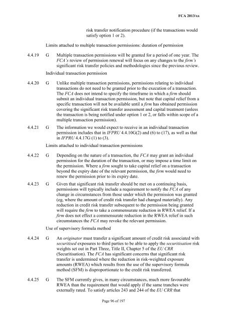 CP13/6 - CRD IV for Investment Firms - Financial Conduct Authority