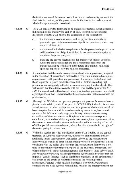 CP13/6 - CRD IV for Investment Firms - Financial Conduct Authority