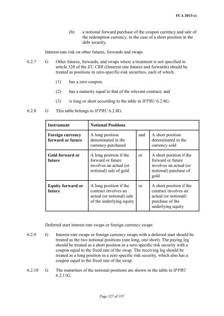 CP13/6 - CRD IV for Investment Firms - Financial Conduct Authority