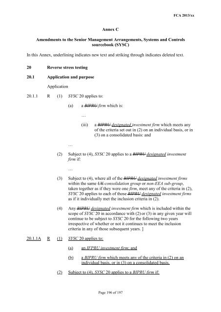 CP13/6 - CRD IV for Investment Firms - Financial Conduct Authority