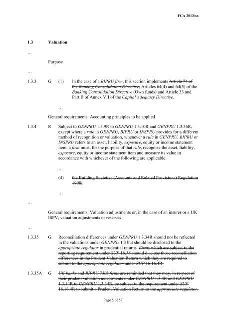 CP13/6 - CRD IV for Investment Firms - Financial Conduct Authority