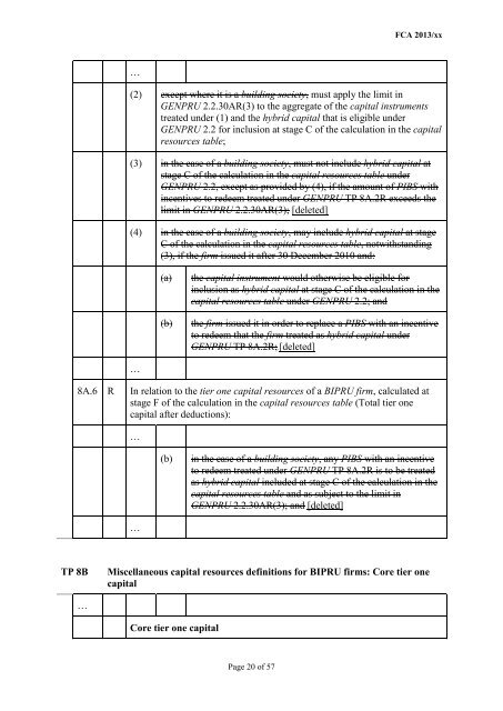 CP13/6 - CRD IV for Investment Firms - Financial Conduct Authority