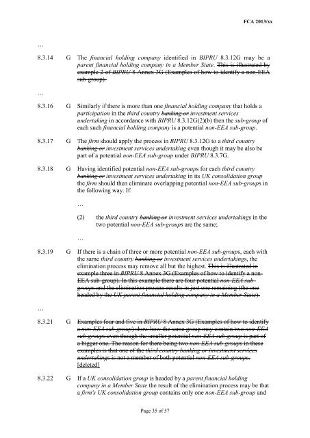 CP13/6 - CRD IV for Investment Firms - Financial Conduct Authority