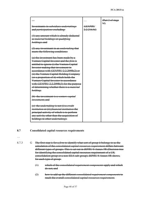 CP13/6 - CRD IV for Investment Firms - Financial Conduct Authority