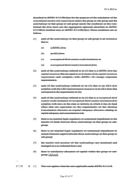 CP13/6 - CRD IV for Investment Firms - Financial Conduct Authority