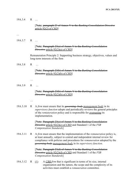 CP13/6 - CRD IV for Investment Firms - Financial Conduct Authority