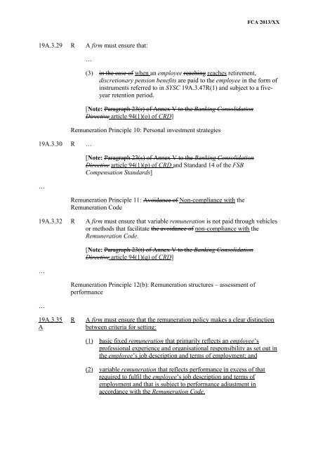 CP13/6 - CRD IV for Investment Firms - Financial Conduct Authority