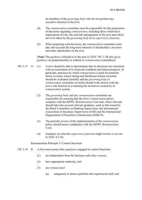 CP13/6 - CRD IV for Investment Firms - Financial Conduct Authority