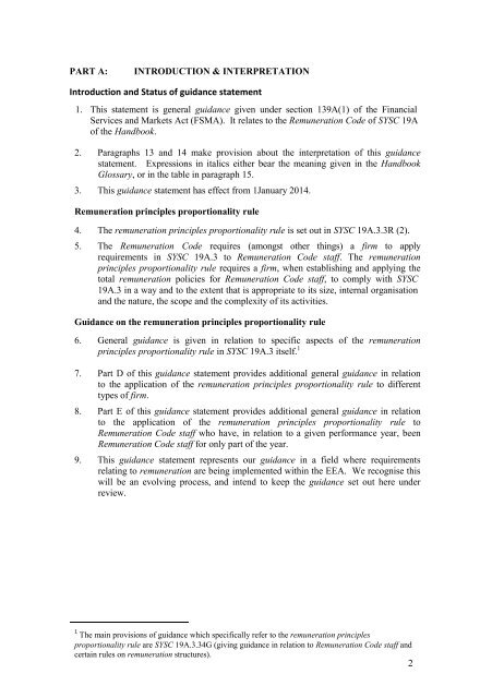 CP13/6 - CRD IV for Investment Firms - Financial Conduct Authority