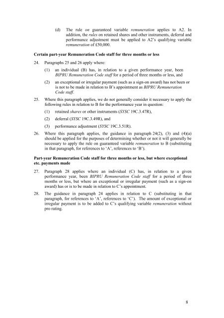 CP13/6 - CRD IV for Investment Firms - Financial Conduct Authority