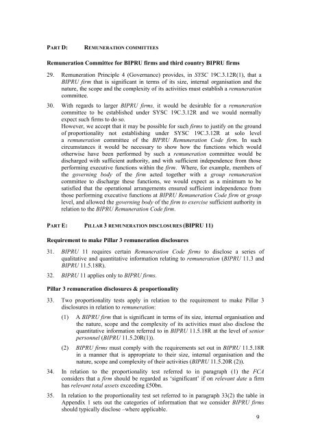 CP13/6 - CRD IV for Investment Firms - Financial Conduct Authority