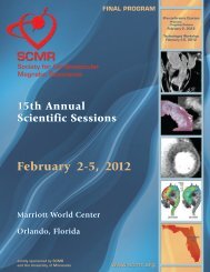 final program - Society of Cardiovascular Magnetic Resonance