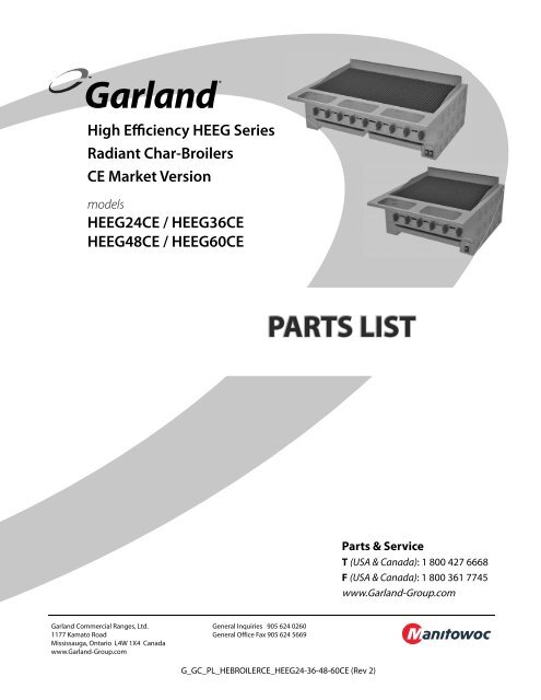 Garland 4522431 Ee Broiler Radiant 