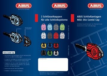 Flyer Kombination Mechanik und Elektronik - Abus