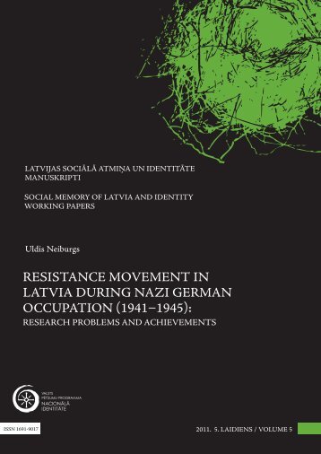 resistance movement in latvia during nazi german ... - Academia