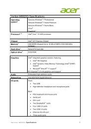 Veriton M6620G Specifications - Acer India