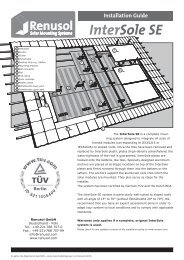 Installation Manual InterSole SE - Renusol