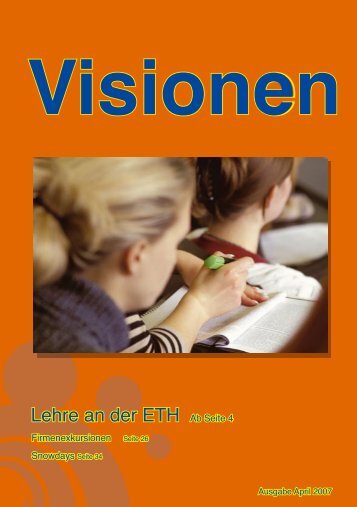 Lehre an der ETH Ab Seite 4 - Vis - ETH ZÃ¼rich