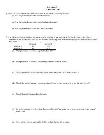 Worksheet 7