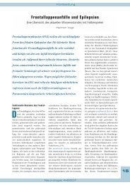 Frontallappenanfälle und Epilepsien - Diskussionszentrum