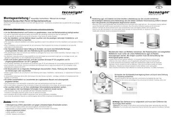 Montageanleitung (*.pdf) - tecnolight Leuchten GmbH