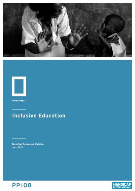 Inclusive Education : Policy paper - Hiproweb.org