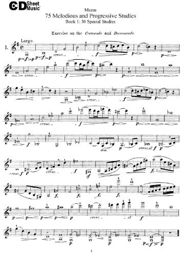 Violin Exercises: Mazas, Book 1: 30 Special Studies - Uacj
