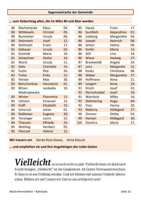 in Hamburg - Katholische Pfarrgemeinde MariÃ¤ Himmelfahrt