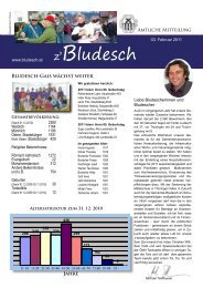Amtliche Mitteilung vom 3. Februar 2011 - Gemeinde Bludesch