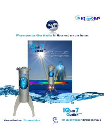 IQcell Wassertechnologie und mehr ...