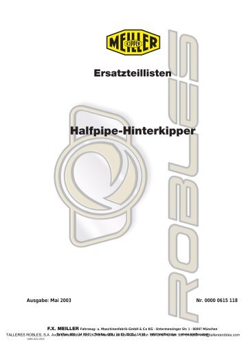 Halfpipe-Hinterkipper - EXTRANET FACILISWEB