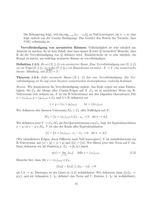 V2B3 Partielle Differentialgleichungen und Funktionalanalysis