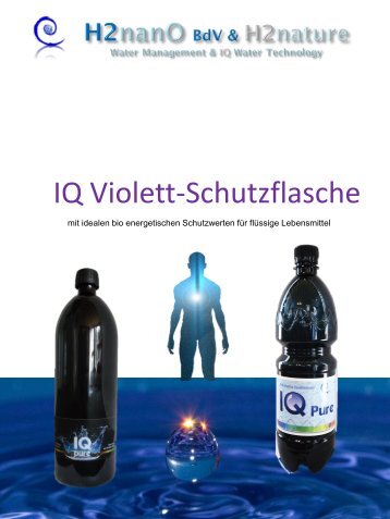 IQ Violett-Schutzflasche