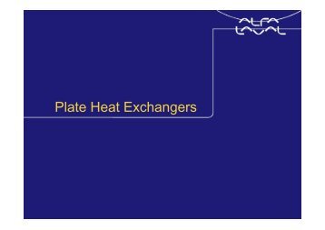 Plate Heat Exchangers - IqTMA-UVa