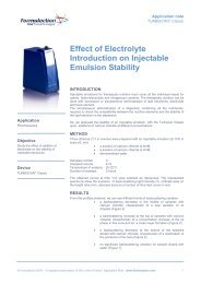 Effect of Electrolyte Introduction on Injectable Emulsion Stability