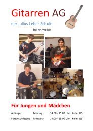 Gitarren AG Poster\374 - Julius-Leber-Schule in Breisach