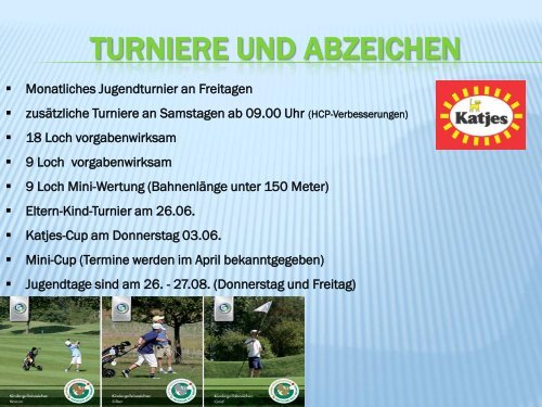 jugendtraining - Golfclub Wasserburg Anholt