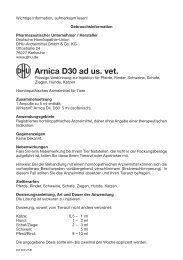 Arnica D30 ad us. vet. - DHU