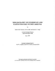 Bibliography of Subsidence and Earth Fissures within Arizona (OFR