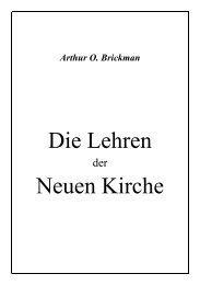 Die Lehre der Neuen Kirche - Offenbarung