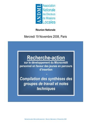 Télécharger la compilation des synthèses et notes ... - ANDML